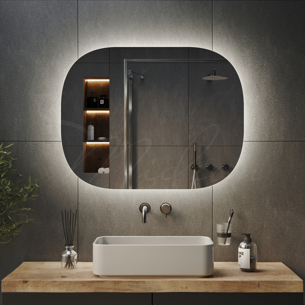 Зеркало «Опал» с интерьерной подсветкой — фото 4