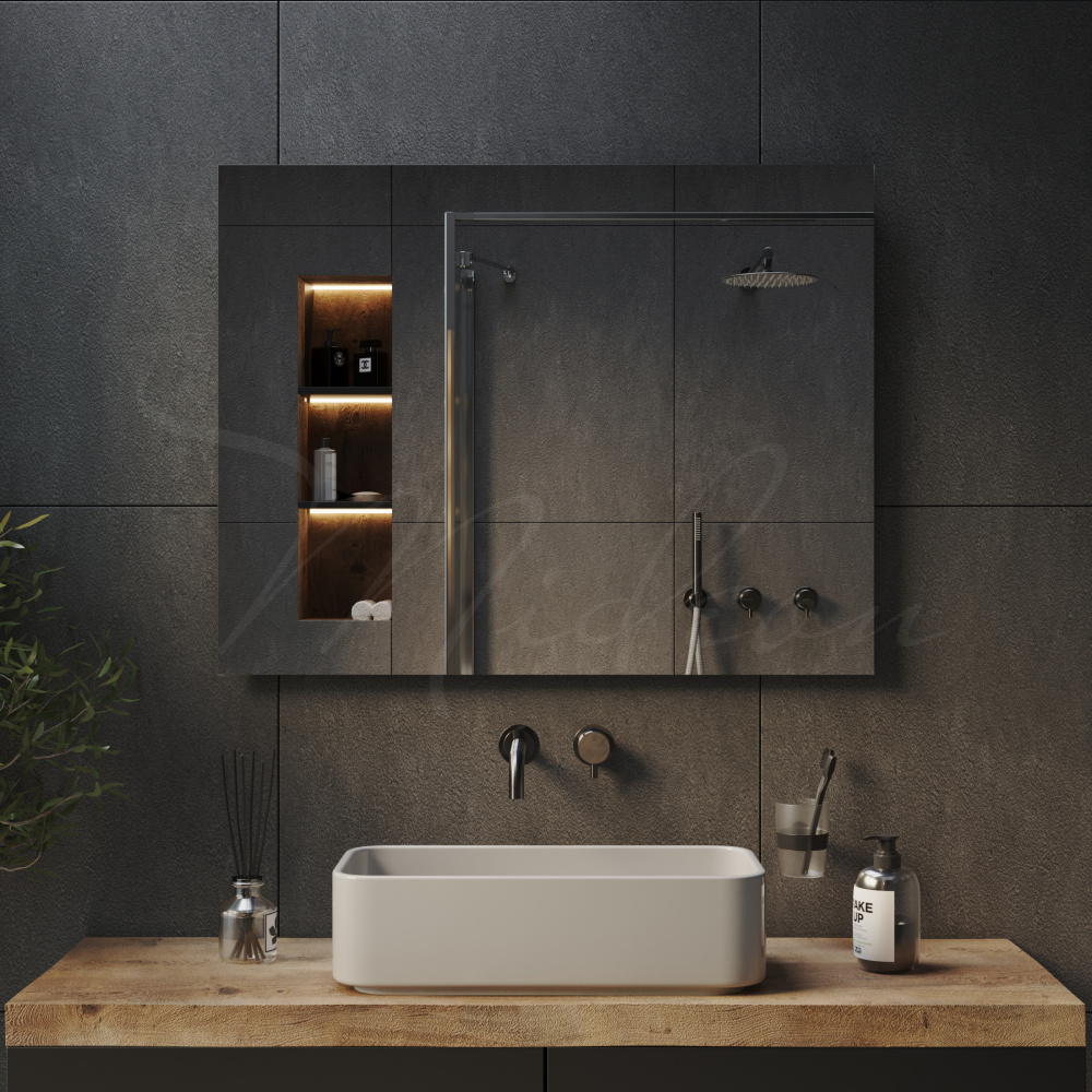 Зеркало с интерьерной подсветкой — фото 14
