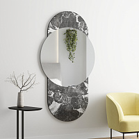 Зеркало Мрамор - «Серый Гнейс» (Gray Gneiss) — фото 1
